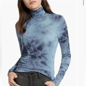 Treasure & Bond Tie Dye Turtleneck